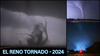 Tracking a Terrifying Tornado at Night in El Reno Oklahoma May 19 2024 S [upl. by Hourigan]