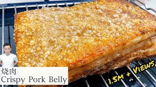 Crispy Pork Belly 烧肉  皮脆肉嫩 一口下去 非常满意  Mr Hong Kitchen [upl. by Alonso924]