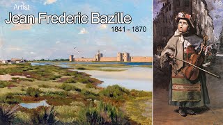 Artist Jean Frederic Bazille 1841  1870 French Impressionist Painter  WAA [upl. by Ardnwahsal]