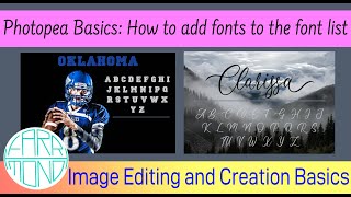 How to download and use fonts in Photopea [upl. by Alinoel37]