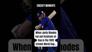 Jonty Rhodes Iconic RunOut of InzamamulHaq [upl. by Trinetta]