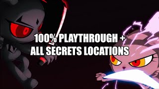 Bloody Bunny The Game 100 Playthrough  All Secrets Locations [upl. by Roosnam]