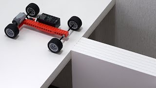 Making Lego Car CROSS Narrow Bridges [upl. by Zullo]