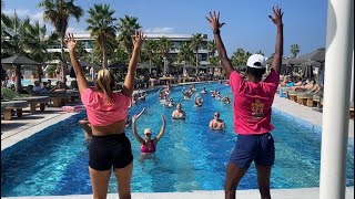 Aquagym Fun at Lyttos Beach amp Lyttos Mare  Summer 2024 Crete Greece 🌊🏖️ [upl. by Anaimad777]