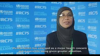 RC75  Maimoona Aboobakuru Director General of Public Health Maldives [upl. by Leoine508]