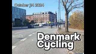 Copenhagen Cycling on a Sunny Day  Orestad to HC Andersens Blvd  24102024 [upl. by Thurnau]