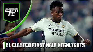 🚨 Real Madrid vs Barcelona FIRST HALF HIGHLIGHTS 🚨 Real Spanish Supercopa  ESPN FC [upl. by Dennis452]