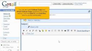 How to compose an email message using Gmail  Gmail Tutorials [upl. by Anidnamra81]