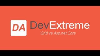 Devextreme Grid ve Aspnet Core [upl. by Rawdan]