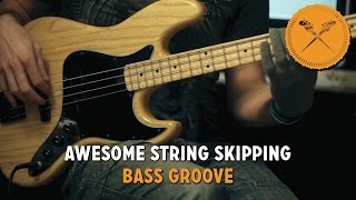 Awesome String Skipping Bass Groove Lesson with Scotts Bass Lessons [upl. by Airdnazxela901]