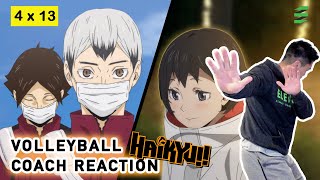 Volleyball Coach Reacts to HAIKYUU S4 E13  Karasuno meets Inarizaki at Spring Tournament [upl. by Annis287]