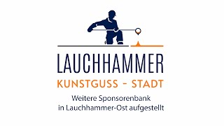 Weitere Sponsorenbank in Lauchhammer aufgestellt [upl. by Nahtaneoj]