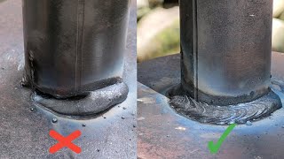 techniques that have never been told about how to weld thin pipes  stick welding [upl. by Starr965]