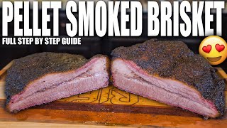 Smoked Brisket On A Pellet Grill  Beginners Guide To PERFECT Smoked Brisket [upl. by Lupee710]