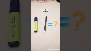 Do you know what happens when you combine a highlighter with a ballpoint pen shorts [upl. by Eissolf]