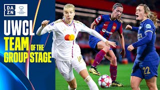 DAZNs Team Of The 202324 UEFA Womens Champions League Group Stage [upl. by Buckingham]