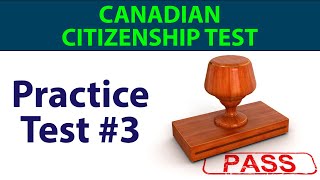 Canadian Citizenship Test  Part 1 [upl. by Nnylf]