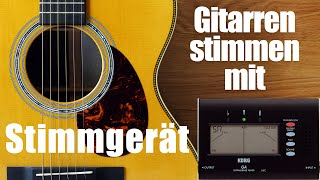 Stimmgerät  Gitarre stimmen [upl. by Nnailuj]