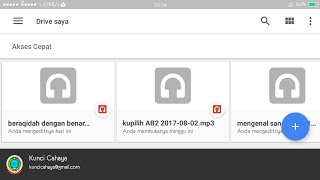 Cara download file di google drive dan tempat penyimpanannya [upl. by Kciv110]