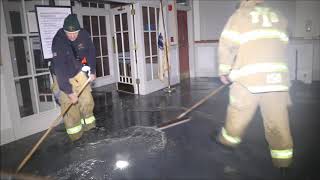 Yarmouth Town Hall flooded and heavily damaged after sprinkler burst [upl. by Yelsiap]