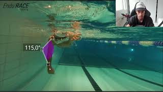 Swim technique analysis of Stefano  Triathlete [upl. by Adidnac535]