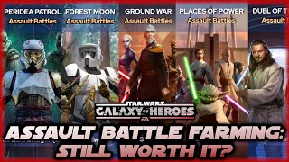 CG is Removing Assault Battles Going Forward  Is Assault Battle Farming Still Worth It in SWGOH [upl. by Vyse503]