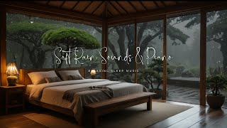 Stress Relief Music with Rain Falls Outside the Window Relaxing Music for Deep Sleep [upl. by Kcirad]