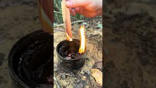 How to Make a Fire Starter with Wool Socks Easy Camping Hack [upl. by Amikahs]