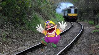 Wario dies by trying to stop a trainmp3 [upl. by Ahsilek]