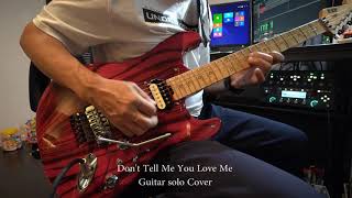 Night Ranger  Dont Tell Me You Love Me Guitar solo Cover [upl. by Namrehs]