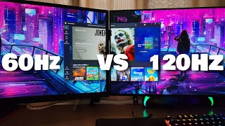 Monitor 120Hz vs 60Hz na prática video 120fps [upl. by Allis]