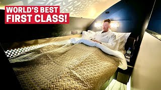 8hrs on World’s Best First Class Flight  Etihad The Residence [upl. by Recneps]