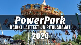 PowerPark  Kaikki laitteet ja pituusrajat 2024 [upl. by Colwin428]