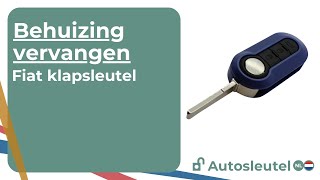 Fiat klapsleutel  autosleutel behuizing vervangen [upl. by Miguel]