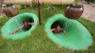 How To Complete Secret Underground House With WaterSlide To Secret Swimming Pools [upl. by Andersen]