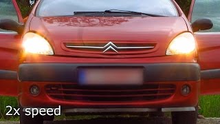 Headlights LowBeam Height adjustment Aim Xsara Picasso [upl. by Brandais]