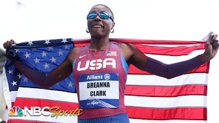 American Breanna Clark smashes world record for womens 400m at Paralympic Track Worlds  NBC Sports [upl. by Virendra]