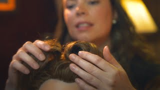 Hair Styling  1940s Victory Rolls  ASMR brushing DIY volume powder soft spoken amp whispers [upl. by Edwards]