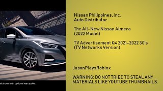 Nissan Almera 2022 Model TVC Q4 20212022 30s Philippines TV Networks Version [upl. by Enileve]