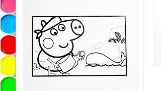 Peppa pig drawing Peppa tales Peppa pig official Peppa toys Peppa pig colouring book Peppa pig [upl. by Georgy]