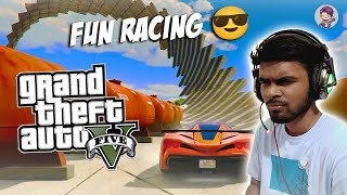 FULL BOLLYWOOD STUNT RACING IN GTA5 WITH NOOBS gaming live gta gta5 [upl. by Nickolaus68]