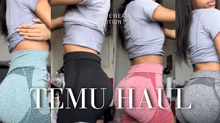 TEMU TRY ON HAUL  ACTIVEWEAR REVIEW [upl. by Yatnuhs834]