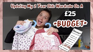 Updating My 2 Year Olds Wardrobe On A BUDGET [upl. by Angeli]