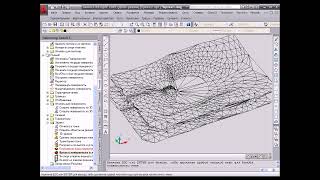 GeoniCS 2015 Врезка поверхности в поверхность AutoCAD ТОПОПЛАНситуация рельеф [upl. by Rubbico]