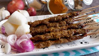 Super Easy Mutton Satay Skewers Recipe 羊肉沙爹 Popular Southeast Asian Street Food  Malay Sate [upl. by Agathe]