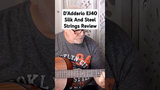 DAddario EJ40 Silk And Steel Strings Review  Harley Benton CLP15E Exotic Koa Parlor Guitar [upl. by Binette]