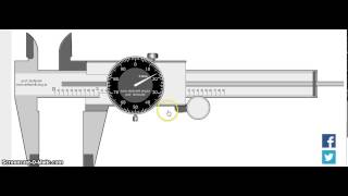 Lectura de vernier de caratula en pulgadas [upl. by Kerby]