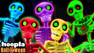 Five Skeletons Went Out One Day  3D Halloween Song  Hoopla Halloween [upl. by Noevart]