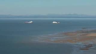 Morecambe Bay Fleetwood looking towards The Lake District Cleveleys amp Blackpool 14102024 [upl. by Olivann826]