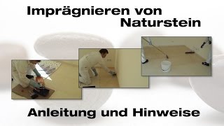 Impraegnierung von Naturstein Schutz vor Flecken amp leichtere Pflege [upl. by Norrahs]